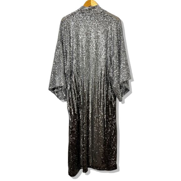 Free People Party On Sequin Kimono Jacket Duster - Picture 7 of 7
